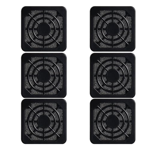 6PCS Cooling Ventilator Fan Filter Dust Cover Black 40MM Fan Cooling Fan for Computer Case Fan Dirt Filtration