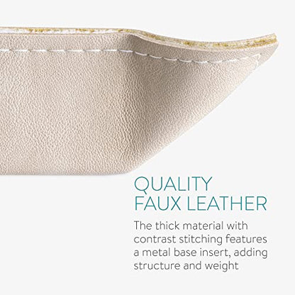 Navaris 2 x Empty Tray for Keys, Coins, Mobile Phones, Jewellery – Entrance Table for Office Bedside Tables