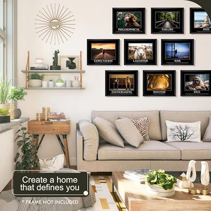 97 Decor Funny Demotivational Poster for Office - Sarcastic Motivational Wall Art Print, Ironic Inspirational Posters, Snarky Quotes Picture Demotivational Gifts for Colleagues (10x8 UNFRAMED)