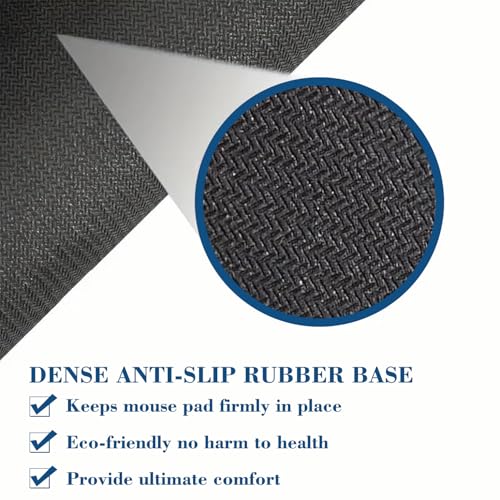 Merry Chrismas Mouse Pad Round Mouse Mat, Non-Slip Rubber Base Mousepad with Stitched Edge for Wireless Computer Laptop Office Desk Accessories 8 x 8 Inches - color: Merry Xmas 03