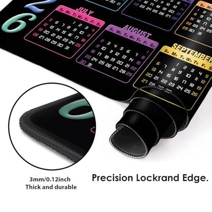 Galdas Gaming Mouse Pad XXL XL Large Long Extended Big Mousepad Non-Slip Rubber Keyboard Mouse Pad with Stitched Edges for Laptop Home Office (2026, 35.4 * 15.7) - color: 2026