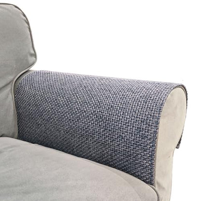 Couch Chair Arm Covers for Sofa, Waterproof Armrest Armchair Covers Non-Slip Recliner Slipcovers, Set of 2 (Grey, 24"×20") - color: Grey