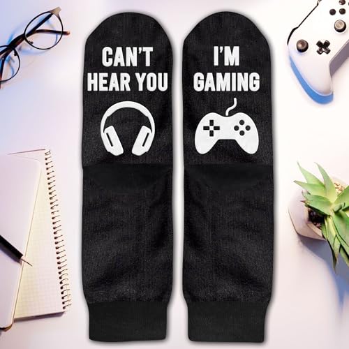 Gamers Gifts for Men, Boys - Gifts for Gamers - Gaming Socks, Stocking Stuffers for Men, Boyfriend, Son Gaming Novelty Socks - color: Gaming01
