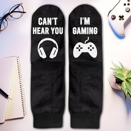 Gamers Gifts for Men, Boys - Gifts for Gamers - Gaming Socks, Stocking Stuffers for Men, Boyfriend, Son Gaming Novelty Socks - color: Gaming01