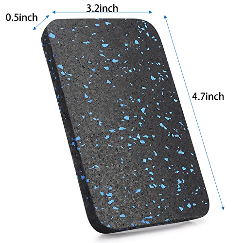 Exercise Equipment Mat Pads - 6 PCS Non-Slip Rubber Vibration Dampening Pads for Elliptical and Spin Bike - Noise Reduction Mat for Carpet and Tile - 4.7"x3.2"x0.5" - size: 4.7" x 3.2" x 0.5"