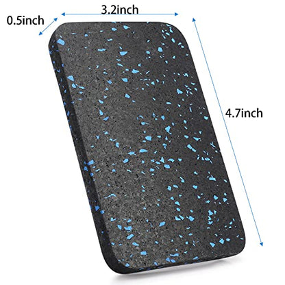 Exercise Equipment Mat Pads - 6 PCS Non-Slip Rubber Vibration Dampening Pads for Elliptical and Spin Bike - Noise Reduction Mat for Carpet and Tile - 4.7"x3.2"x0.5" - size: 4.7" x 3.2" x 0.5"