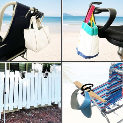 Adjustable S Shape Purse Hook for Chair Handbag Hanger for Chair Bag Holder Hanger Various Heavy Items Hook fit Most Office Chair,Camping Chair,Zero Gravity Chair,Beach Chair