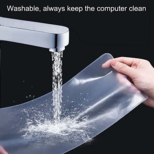Universal Clear Desktop Computer Keyboard Protection Skin Protector Cover for PC 104/107 Keys Standard Keyboard,Ultra Thin Desktop PC Silicone Waterproof Dustproof Keyboard Cover (Type B)