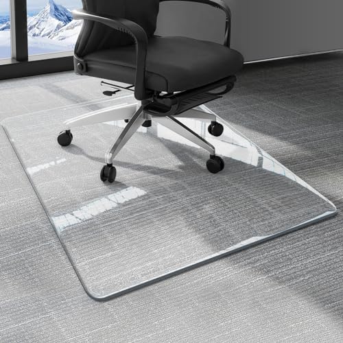 48" x 36" Office Chair Mat for Carpet Heavy Duty Hard Clear Desk Chair Mat Protection Floor Mats Can be Used on Carpet or Hard Floor - size: 36'' x 48'' Rectangle