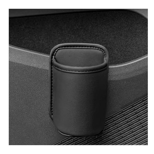 Large Car Door Cup Holders, Clip On Beverage Drink Holder Vehicle Door Storage Organizer, Scratch-Resistant Leather Water Bottle Hanging Holder for SUV Sedan Truck (Black) - color: Black, 1 PCS