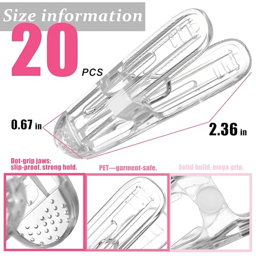 30 Pack Balloon Arch Clips – Includes 10 Large 3.5-Inch Heavy-Duty Backdrop Clips & 20 Small 2.4-Inch Clear Heavy-Duty Clips for Balloon Arch Kits Birthday Decorations Crafts and Photography Studios