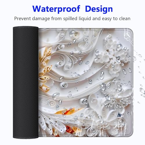 Large Gaming Mouse pad,Christmas Anti Slip Rubber Base Mouse pad, Suitable for Computer, Laptop, Office Desk Accessories - color: Christmas