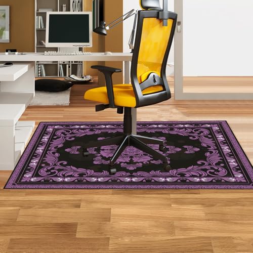 Office Chair Mat for Hardwood Floor Desk Mat, Computer Gaming Mat (Purple, 36'x48') - color: Purple, size: 36“x48”