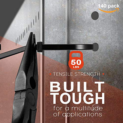 140 Pack 3/4" Zip Tie Adhesive Mounts Self Adhesive Cable Base Holders with Multi-Purpose Tie wire clips with screw hole,Anchor stick on wire holder,Black - color: 140 Pack 3/4“ Black