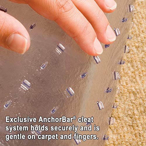 ES Robbins High Pile Carpet Chair Mat, Rectangle 46"x60" Beveled Edge - size: Rectangle, style: 46" x 60"