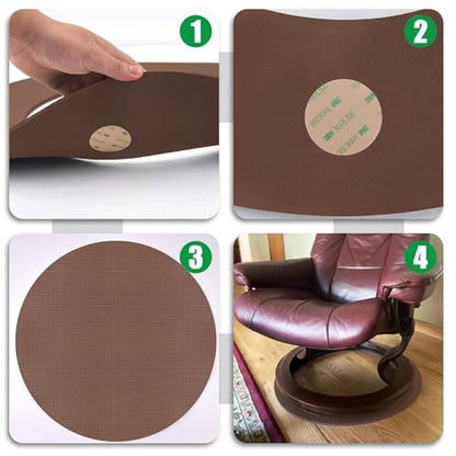 Non Skid Round Furniture Pad, Recliner Pads for Hardwood Floors, Circular Rubber Pad, Furniture Gripper Pad for Protecting Hardwood Floor Tile Floor and More from Scratching Fits Recliners - size: 1PCS-Round-Coffee-27.5"