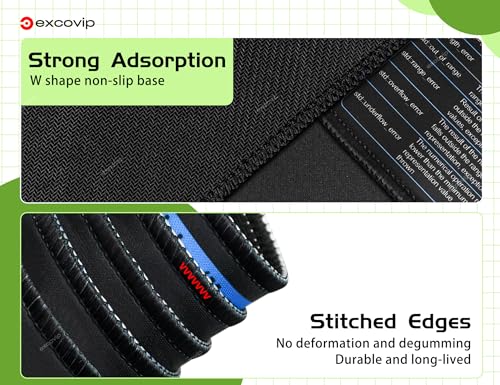 excovip Mouse Pad for C++ 31.4x11.7x0.07 inch Extended Large Cheat Sheet Mousepad PC Office Spreadsheet Keyboard Shortcut Mouse Mat with Non-Slip Stitched Edge 0324 - color: For C++