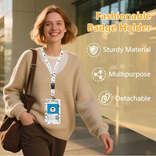 Bible for ID Badge Holder, Bible ID Badge Holder with Heavy-Duty Retractable Reel Clip, Gift for Teacher Nurse Adult - color: Bible-white