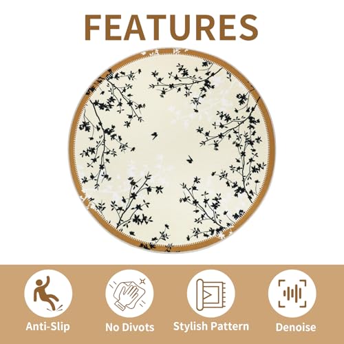 Heavy Duty Office Chair Mat for Carpet and Hardwood Floor 47" x 47" Non Slip Computer Chair Mat Large Floor Protector Rug Cleaned Easily Khaki - color: Khaki, size: 47" x 47"