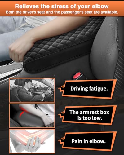 Shademax Center Console Cover for Toyota Camry 2018-2025 Accessories Armrest Cover Cushion Pad for Toyota Camry L/LE/SE/XLE/XSE Leather Armrest Seat Box Protector Anti-Scratch - size: For Toyota Camry 2018-2025