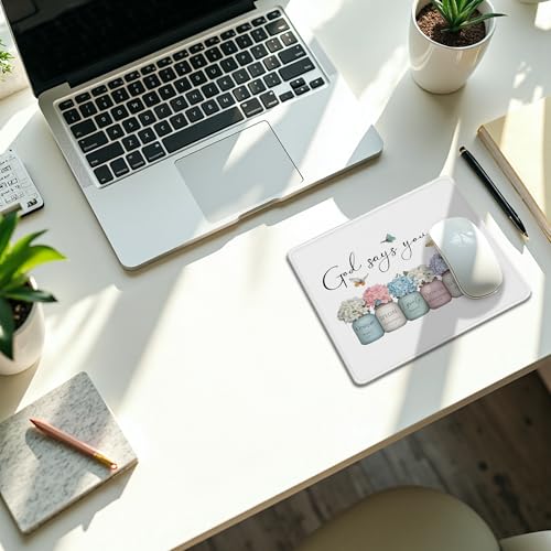 Christian Inspirational Gifts God Says You are Mousepad, Christian Office Supplies Desk Accessories, Religious Bible Verse Mouse Pads for Desk Office Computers Laptop Accessories, 9.5x7.9 Inch - color: 02Child, size: 9.5x7.9