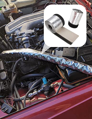 Wire Heat Shield Heat Shroud Sleeve Heat Shield Automotive Fuel Line Wire Heat Sleeve for Ultimate Heat Protection Hose Wire Sleeving,with 10PCS Stainless Steel Cable Metal Ties1-1/2"IDx10FT - size: 1-1/2"IDx10FT
