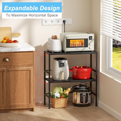 2-Tier Expandable Metal Storage Shelves, 150LBS Heavy Duty Shelving Units and Storage,Adjustable Utility Organization and Storage Shelf Rack For Kitchen Garage Laundry Bathroom Pantry Warehouse - size: 2 Tier：11.8"D x 28.3"W x 30.9"H