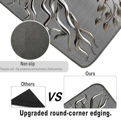 Nuxovilar Metallic Tree of Life with Berries Dryer Cover for the Top, Non-slip Washer & Dryer Protector, 23.62"x19.68" Dust-proof Washing Machine Mat, Diatom Mud Polyester Top Pad for Laundry Room - color: YTT23701