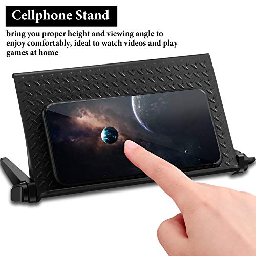 Blulu 2 Pieces TV Top Shelf Adjustable Screen Shelf TV Monitor Top Bracket for Cellphone Stand, Media Boxes, Game Console, Router and Home(8.5 x 4.5 Inch,Black) - size: 8.5 x 4.5 Inch