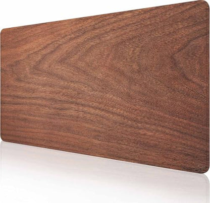 Large Extended Gaming Mouse Pad with Stitched Edges, Non-Slip Rubber Base Mouse Pad for Office, Computer, Keyboard, Laptop and Home Desk Pad 35.4X15.7 Inch Brown Wood Texture - color: Brown Wood Texture, size: 35.4L x 15.7W inches