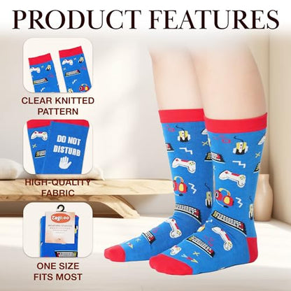 ZAGKOO Funny Socks for Men, Women - Stocking Stuffers for Men - color: Gaming 2