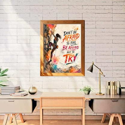 Inspirational Watercolor Rock Climbing Girl Geometric Illustration Art Print for Girl's Bedroom Empowerment, Mountain Gear Locker Boost, Young Climber Surprises, Team Captain Honors, Coach Gifts - 8x10 Unframed Print - style: Rock Climbing