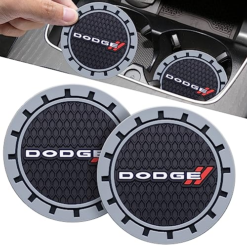 Car Cup Coaster, 2PCS Universal Non-Slip Cup Holders, Compatible with Dodge Challenger Series Car Cup Holder Coasters，Car Drink Coaster Holder Accessory, Black - color: Hs22 Black