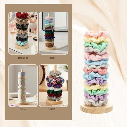 2 Pcs Scrunchie Holder Stand Headband Jewelry Holder Organizer Hanging Hairband Storage Hair Hoop Display Stand Space-Saving Jewelry Scrunchy Holders for Girls Women HeadBands Bracelets Scrunchie