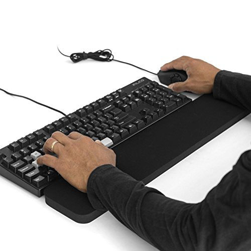 GRIFITI Fat Wrist Pad 24" x 4" x 0.75" Inch Computer or Mechanical Keyboard & Mousepad Wrists Rest Keyboards Mouse, Trackball or Trackpad Ergonomic Mousepad Support Large Hand Rests Typing Pads - size: Fat Wrist Pad 24 x 4 x 0.75 inches
