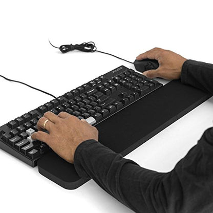 GRIFITI Fat Wrist Pad 24" x 4" x 0.75" Inch Computer or Mechanical Keyboard & Mousepad Wrists Rest Keyboards Mouse, Trackball or Trackpad Ergonomic Mousepad Support Large Hand Rests Typing Pads - size: Fat Wrist Pad 24 x 4 x 0.75 inches