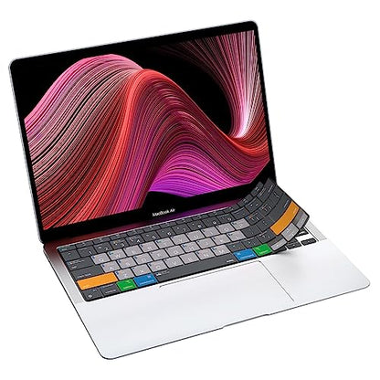 JCPal MacOS Shortcut Guide Keyboard Cover for 2020 MacBook Air 13" (US-Layout) - size: MacBook Air 13” (2020)