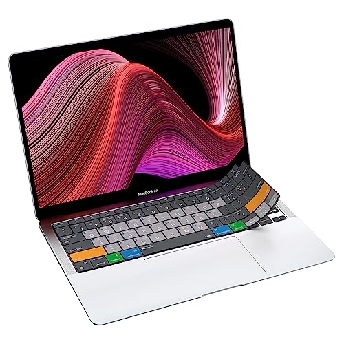 JCPal MacOS Shortcut Guide Keyboard Cover for 2020 MacBook Air 13" (US-Layout) - size: MacBook Air 13” (2020)