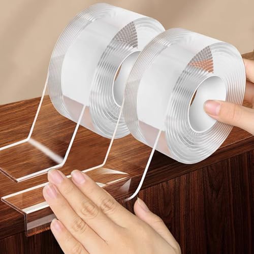 2Pack Baby Proofing Edge Protector for Baby,1.57in x 9.84ft,Clear Edge Protector Strip Sharp Edge Wrap Cover Tape,Corner Bumpers for Furniture,Crib Rail Covers for Teething - size: 2Pack x 1.57in x 9.84FT