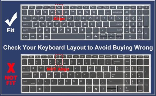 Keyboard Cover for 2026 2025 2024 HP ProBook 460 465 G11 16", HP EliteBook 660 665 G11 16 inch Laptop Accessories Protective Keyboard Cover Skin US Layout -Black - color: Black