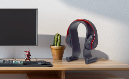 SAMDI Wood Headphone Stand Headset Stand Headphone Holder Universal Gaming Headset Holder - Oak Wood - color: Oak Wood