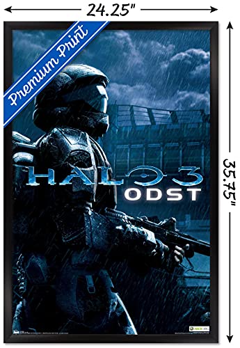 Trends International Halo: ODST - Key Art Wall Poster, 22.375" x 34", Black Framed Version - color: Black Framed Version, size: 34"L x 22.4"W