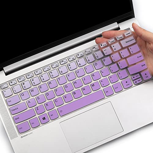 Keyboard Cover for 14" Lenovo Ideapad Silm 7 7i 14, Ideapad Silm 7 7i Pro 14", Lenovo Flex 5 14", Ideapad 5 14", IdeaPad Flex 5 5i 14, ThinkBook 14 14s G2 G3 Keyboard Cover - color: GPurlple