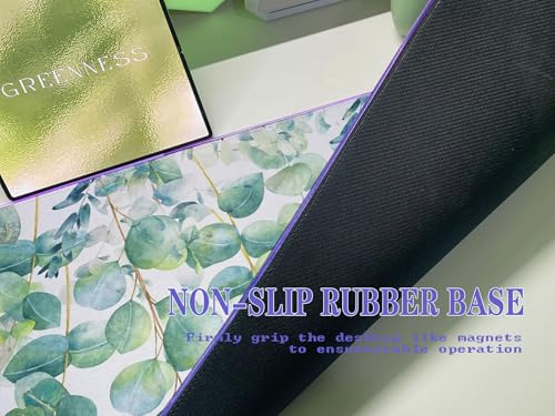 JMIYAV RGB Gaming Mouse Pad PC XL Large Extended Glowing Led Light Up Desk Pad Non-Slip Rubber Base Computer Mouse Pad Cute Mousepad Mat Spring Willow - color: G-spring Willow