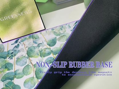 JMIYAV RGB Gaming Mouse Pad PC XL Large Extended Glowing Led Light Up Desk Pad Non-Slip Rubber Base Computer Mouse Pad Cute Mousepad Mat Spring Willow - color: G-spring Willow
