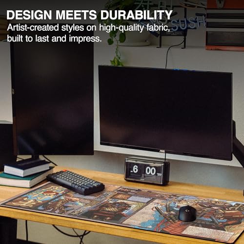 MPCO. Original Large Gaming Desk Mat – 36" x 17" Aeroglyde Masterpiece Taimuzu Full Desk Mouse Pad for Smooth Precision – Non-Slip, Washable Extra-Large PC Mouse Pad for Gaming Sessions - color: AeroGlyde Taimuzu