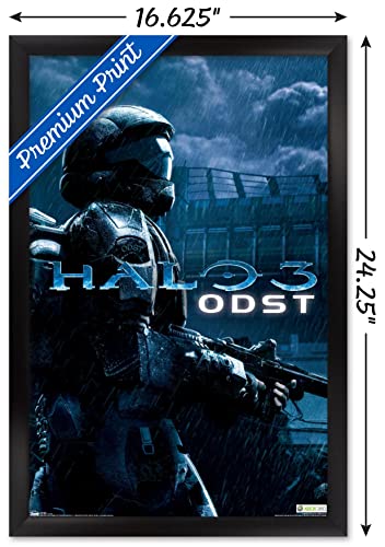Trends International Halo: ODST - Key Art Wall Poster, 14.725" x 22.375", Black Framed Version - color: Black Framed Version, size: 22.4"L x 14.7"W