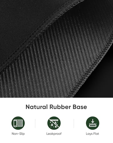 ALOANES Large Gaming Mouse Pad with Non-Slip Rubber Base,Stitched Edge,Desk mat for Laptop,Computer & PC, Wristing Pad for Gamer,Office & Home,Classic Black XXL 15.74''x35.43''x0.12'' | Black Desk Mat Mousepad for Computer Gamer Office Home 3XL 35.43"x15.