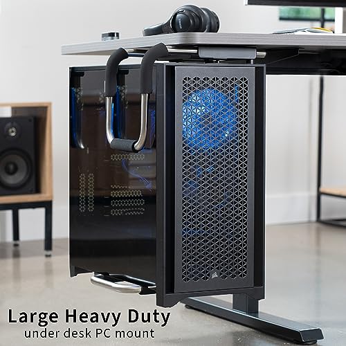 VIVO X-Large Heavy Duty Adjustable Computer CPU Tower Stand with Secure Locking, Holds up to 66 lbs, MOUNT-PC04L - size: X-Large