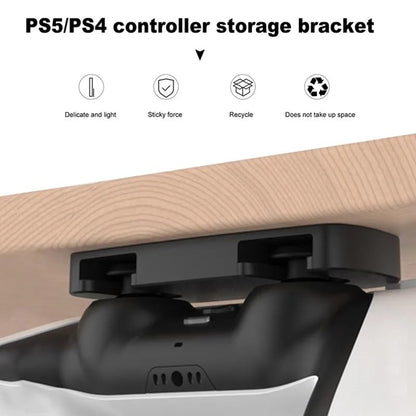 Gamepad Collect Holder Bracket for PS4 PS5 Controller Game Controller Hanger Holder, Under Table Hanging Storage Rack